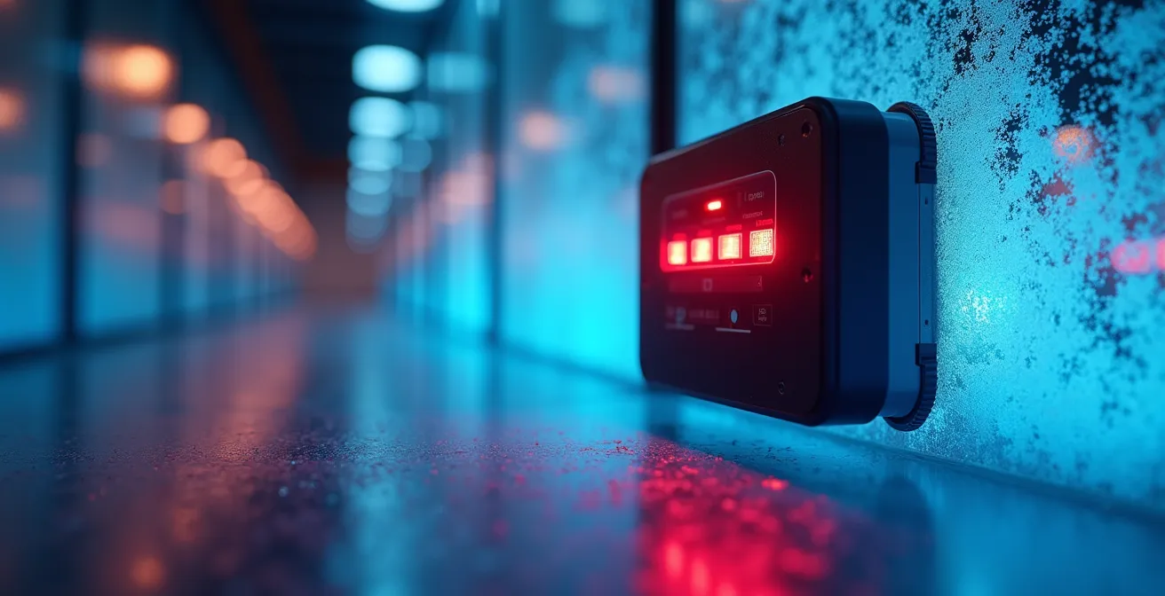 IoT-Sensor zur Temperaturüberwachung mit Alarmfunktion in einem Kühlraum